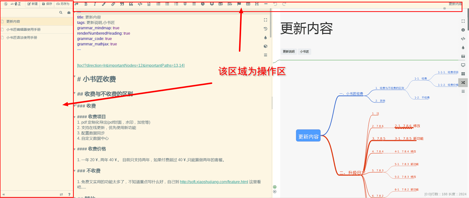 操作区